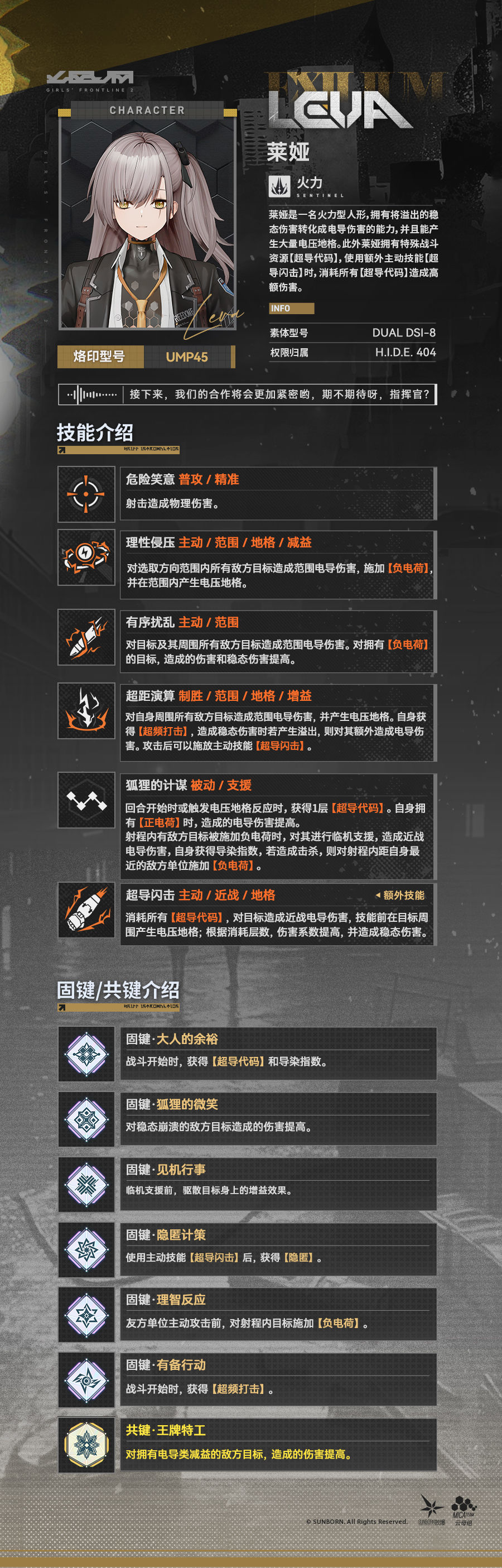 【技能情报】莱娅技能情报公开!