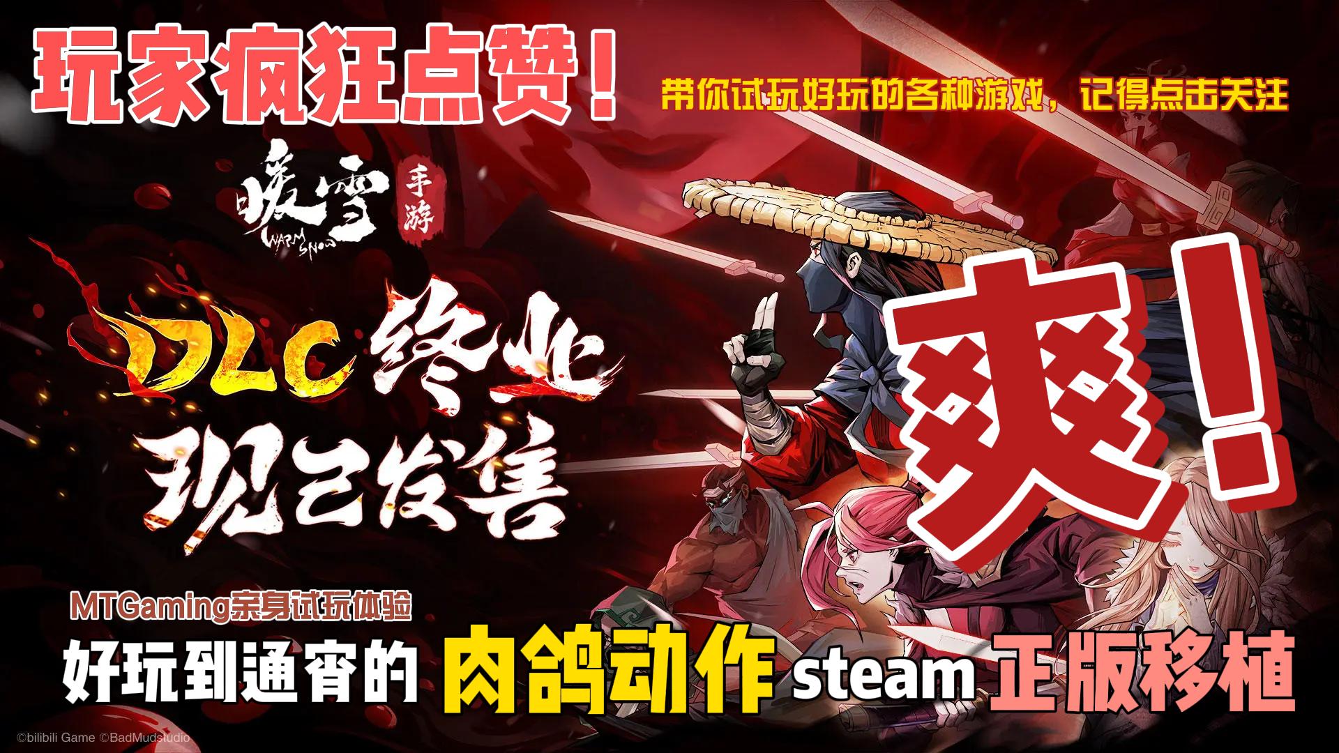 ❗Steam移植大作🔊国风肉鸽动作手游🎮【暖雪】试玩报告