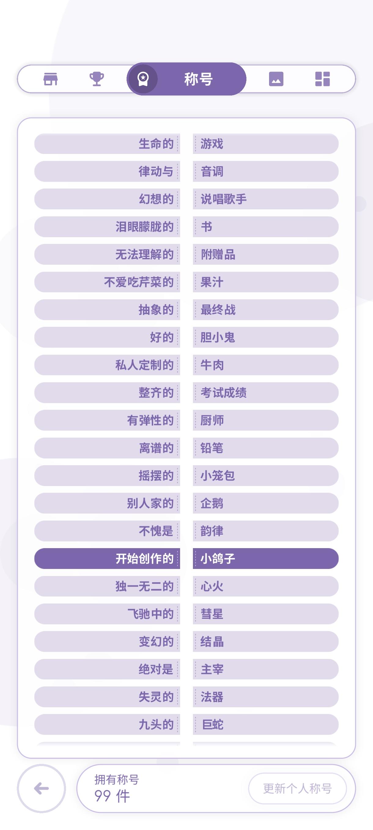 可能是全称号了