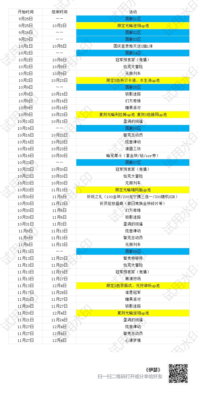 活动日历目前已经比较稳定了截图