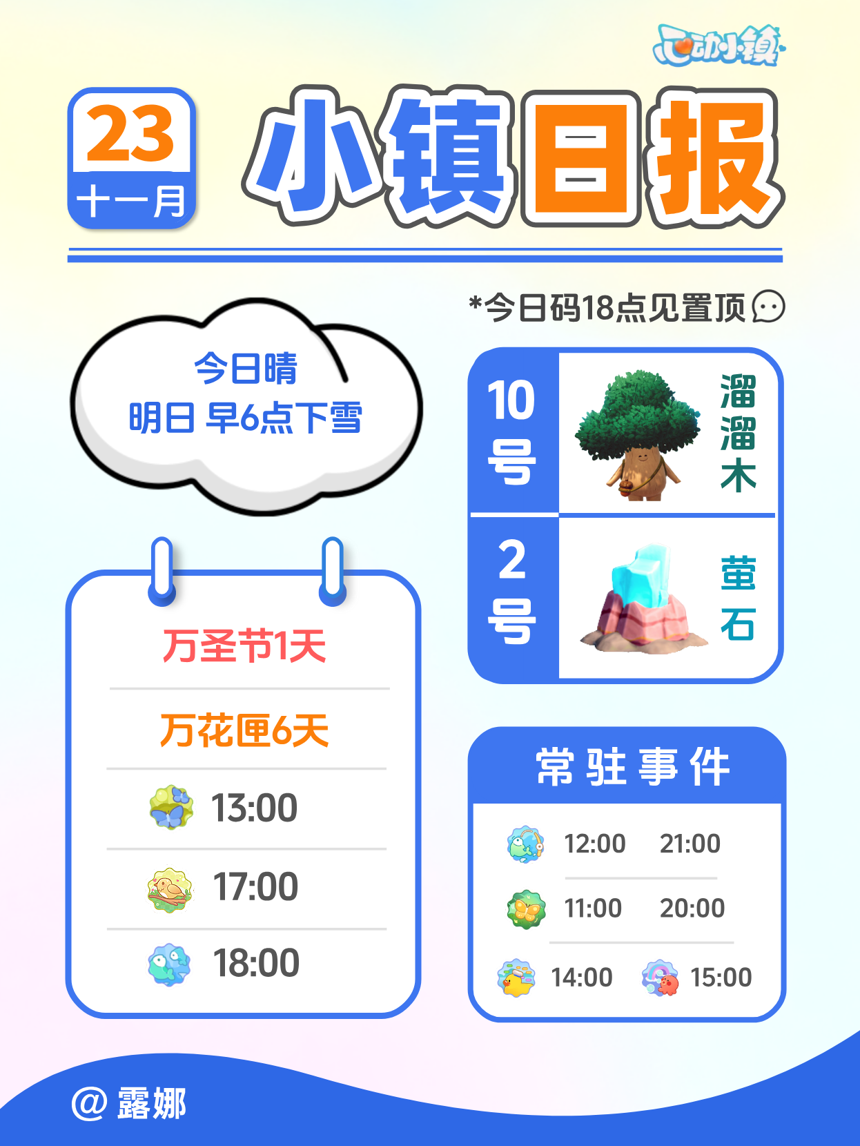 11月23日 溜溜木萤石 兑换码事件 周三流星截图