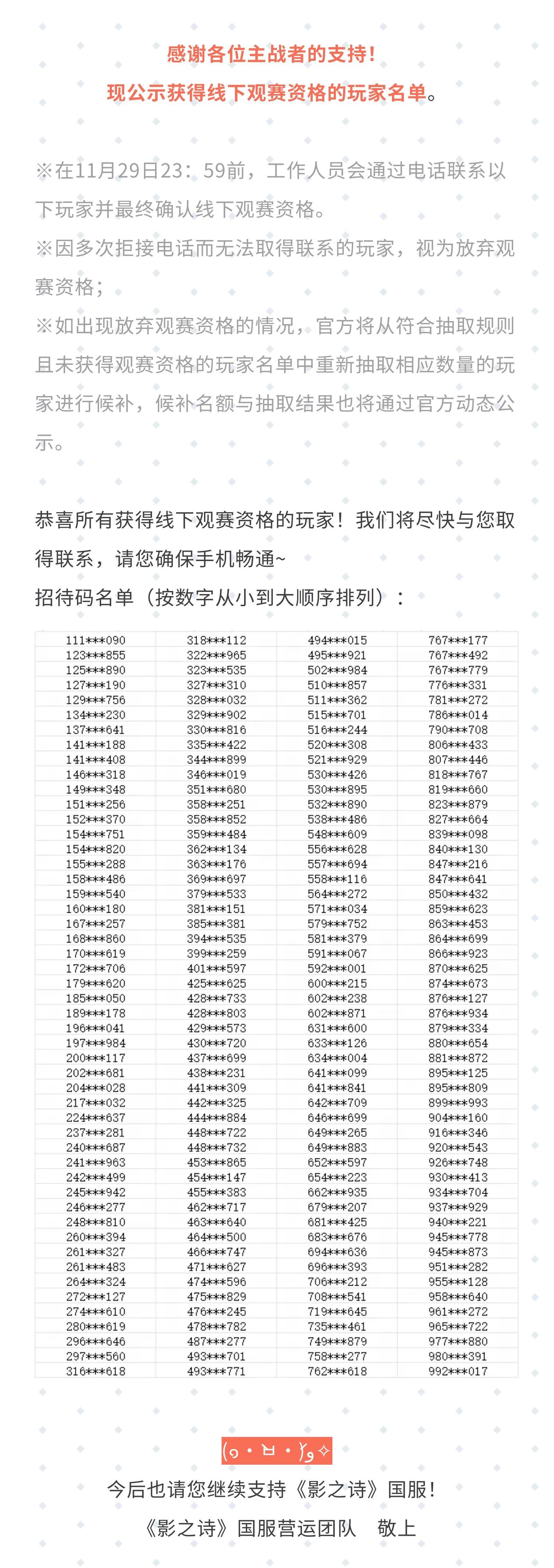 《影之诗》SNC总决赛线下观赛名额公示#影之诗#SNC2023