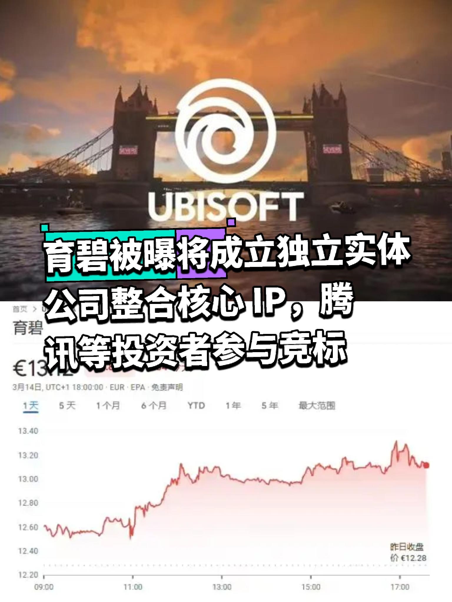 育碧希望腾讯参与管理刺客信条ip