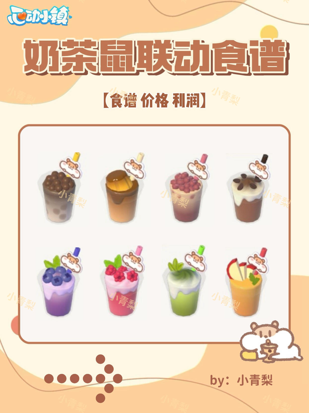 心动小镇奶茶鼠联动食谱攻略截图