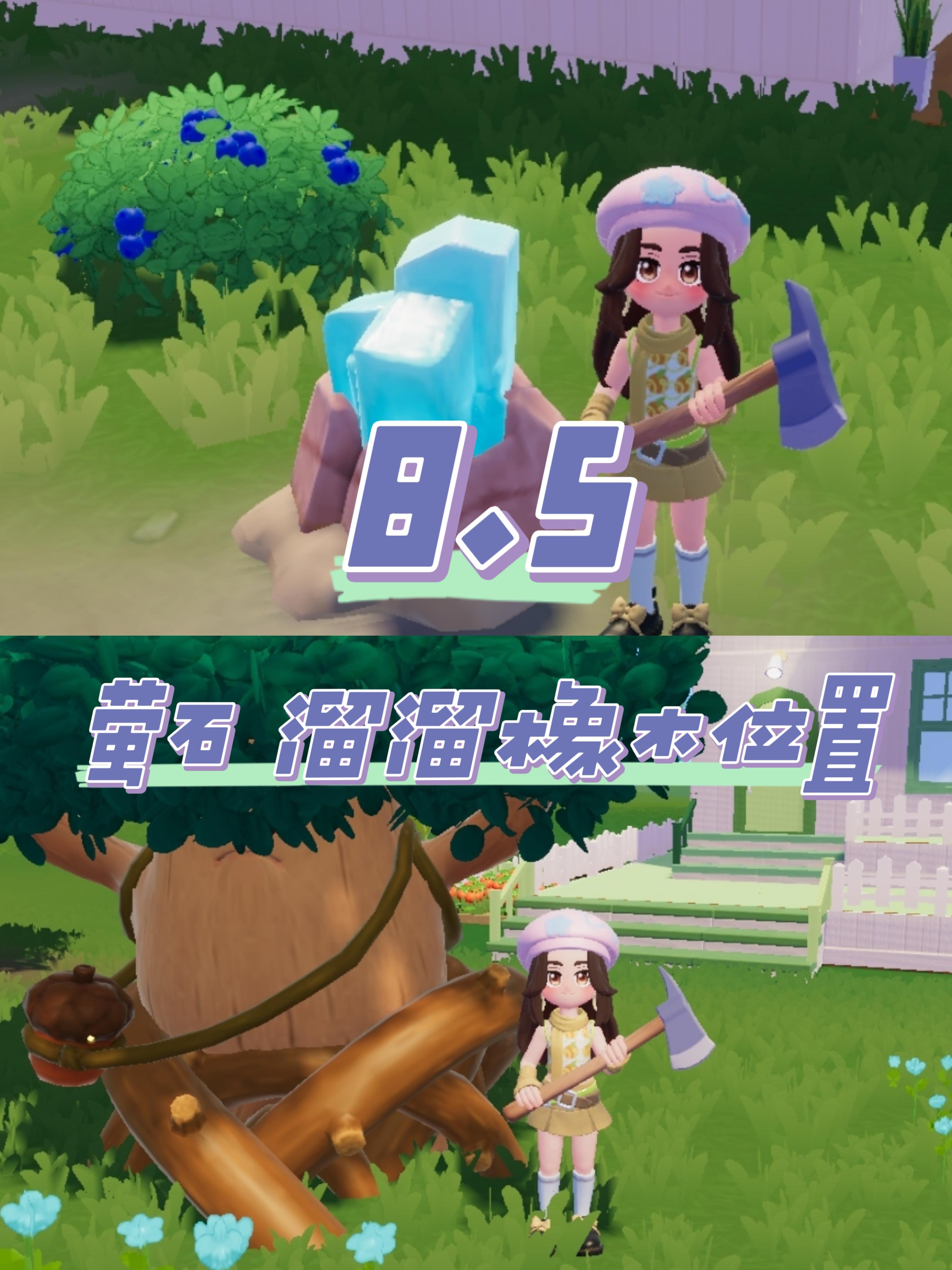 8.5 今日萤石和溜溜橡木位置截图