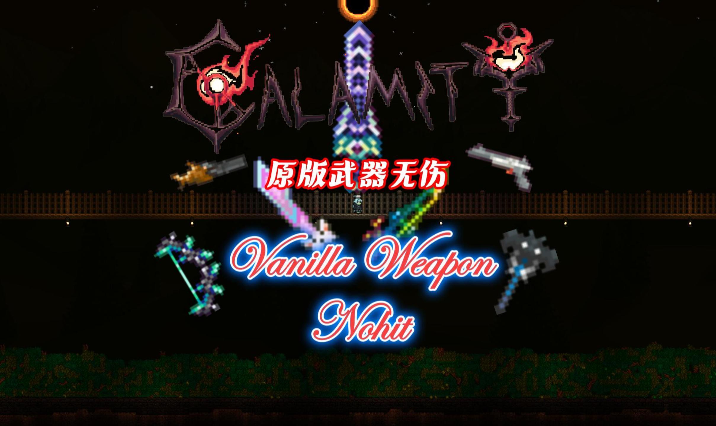 灾厄mod 原版武器 大师死亡全boss无伤Nohit