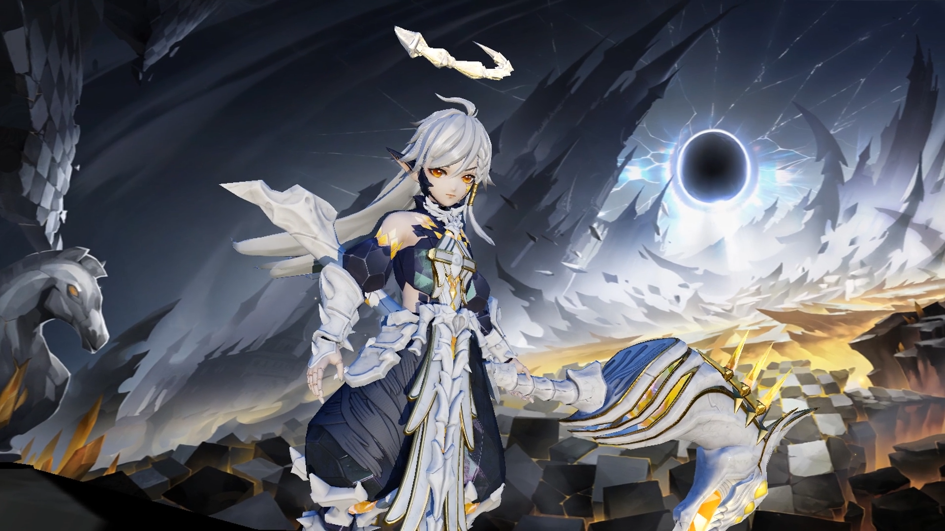 【皮肤展示】黑童子全新苍月之谣系列皮肤「尘殒孑遗」