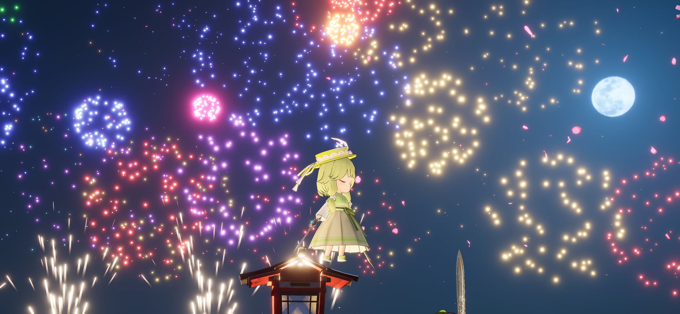 烟花好看，手机很烫，感谢老李的动作