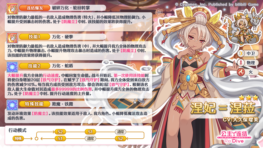 期间限定角色★3「涅妃＝涅菈」技能详情公开！