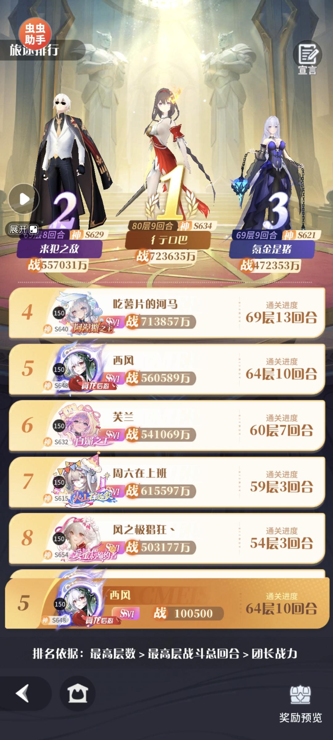 [回廊攻略]命运回廊60-62西风流打法