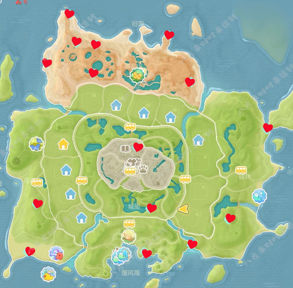 11.15-11.21号粉红泡泡位置更新啦！！！