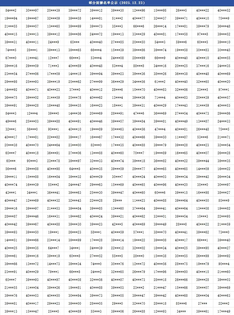 【公告】《战魂铭人》公平运营公告&封号名单公示（12.23更新）