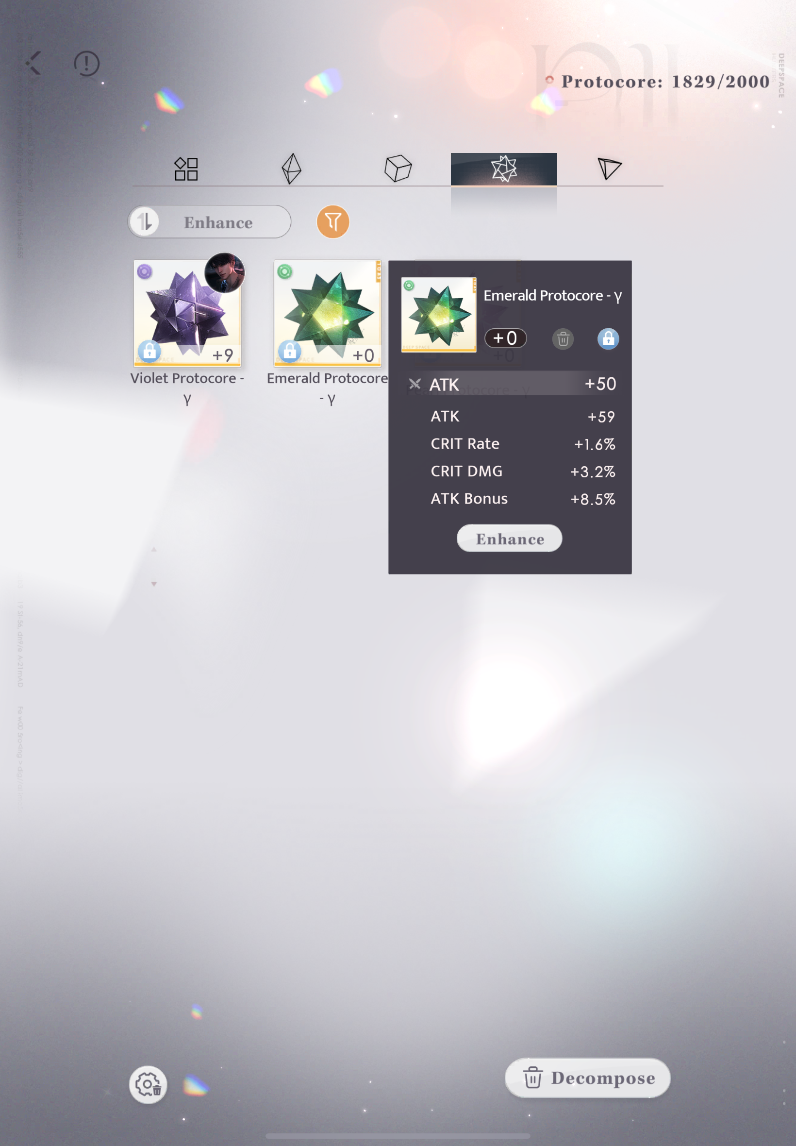 这个是不是四属性芯核的初始良胚截图