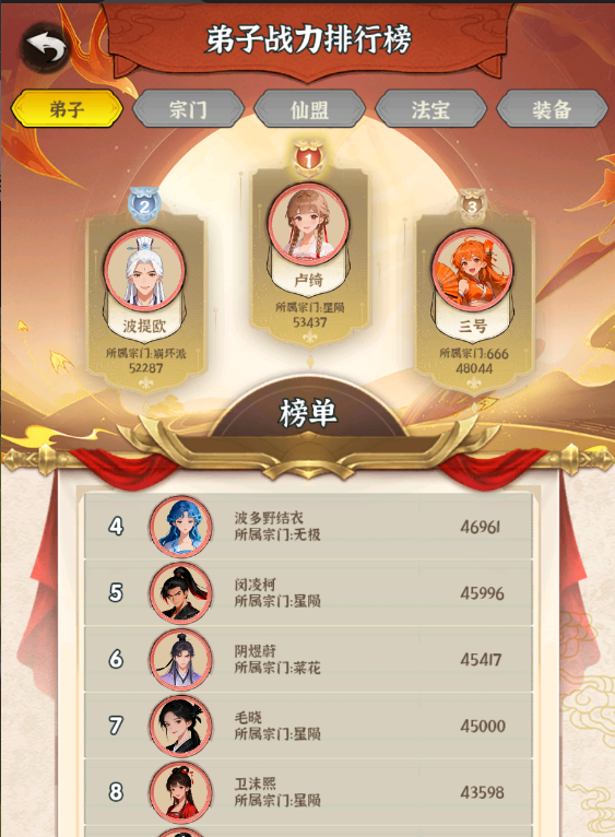 开服7天战力冲榜盛典活动【已结算】