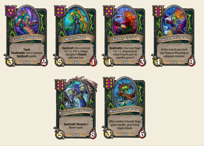 炉石酒馆新版本纳迦随从移除or回归