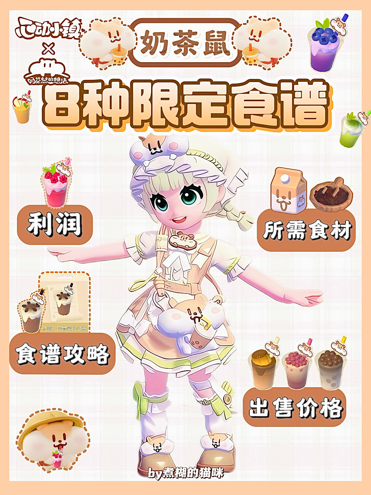 心动小镇奶茶鼠食谱价格攻略截图