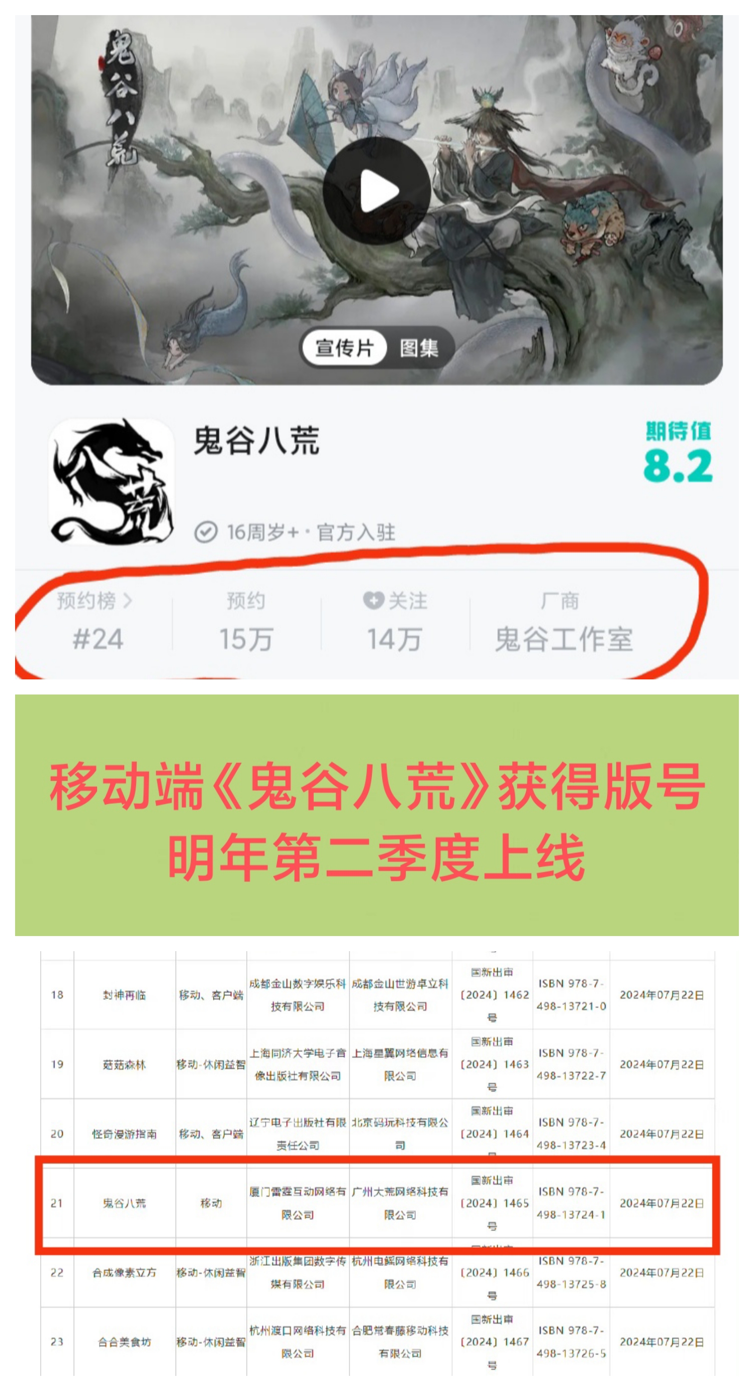 移动端《鬼谷八荒》获得版号❗❗❗明年上线😂😂😂