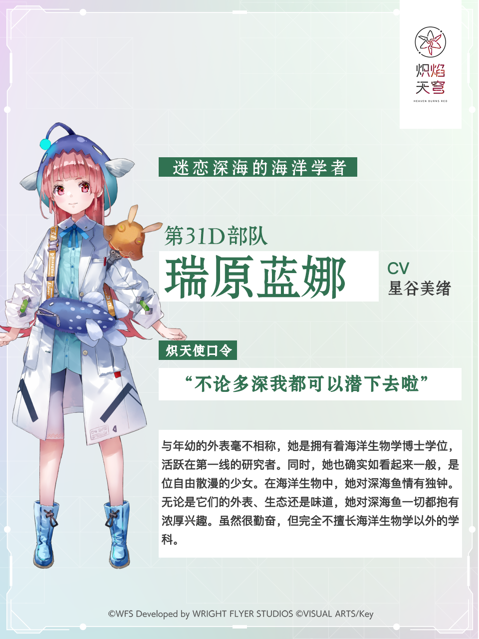 【角色介绍】瑞原蓝娜