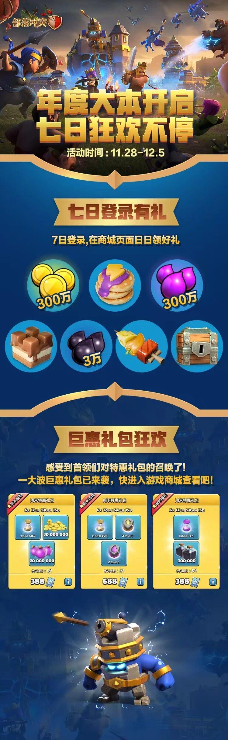 18本七日狂欢福利来了！每日登录领专属福利，巨惠礼包限时上线