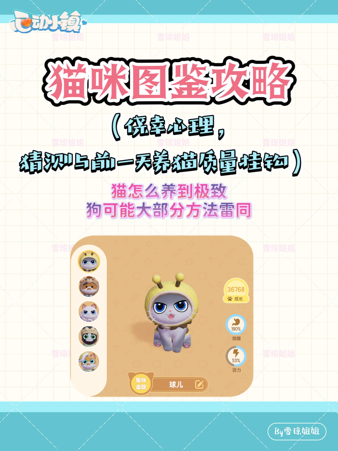猫咪图鉴思路及攻略 有用，今天领了2个5