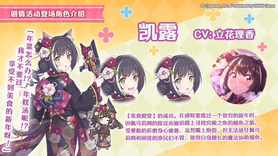剧情活动「新春美食公主！孤注一掷的少女们」登场角色详情