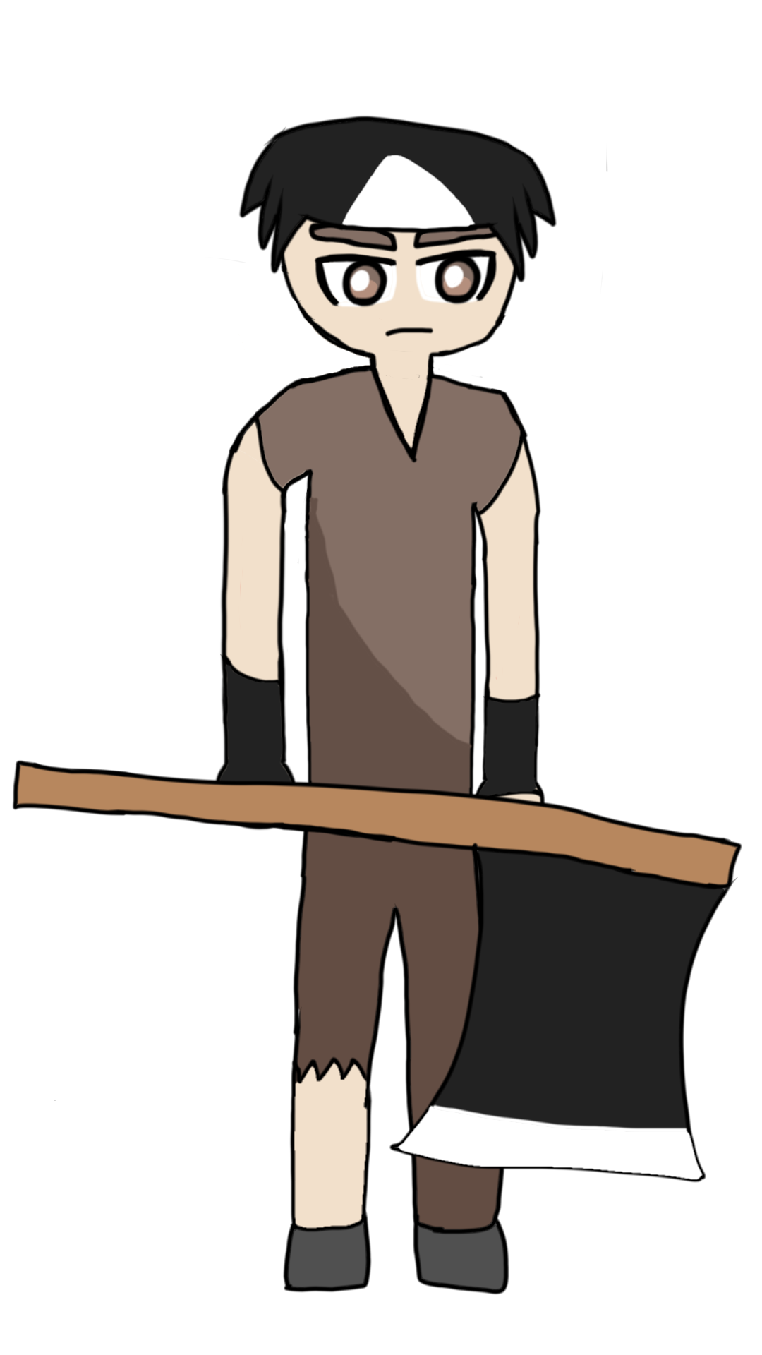 自制角色：巨斧大哥（立绘重绘）