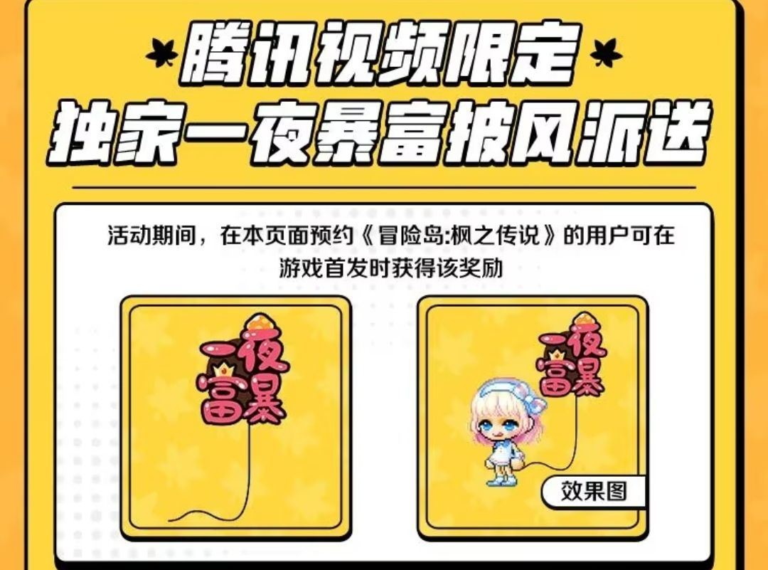 冒险岛限定道具免费领取，快来预约！