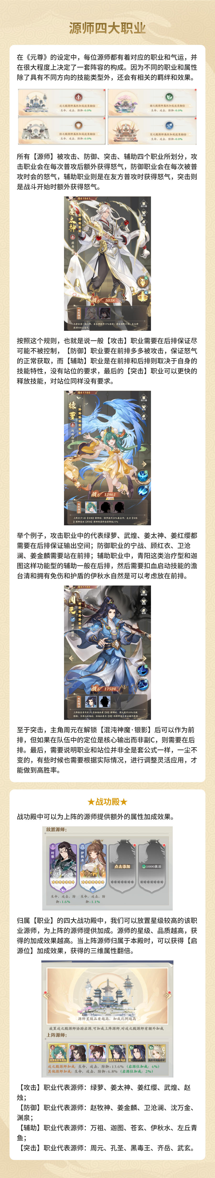 《元尊》源师四大职业