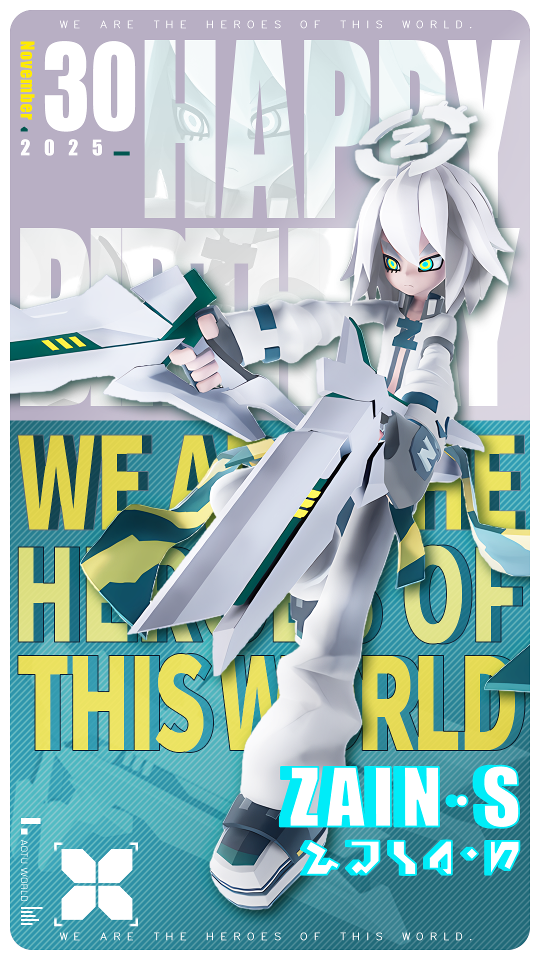 11月30日，紫堂真 生日快乐！