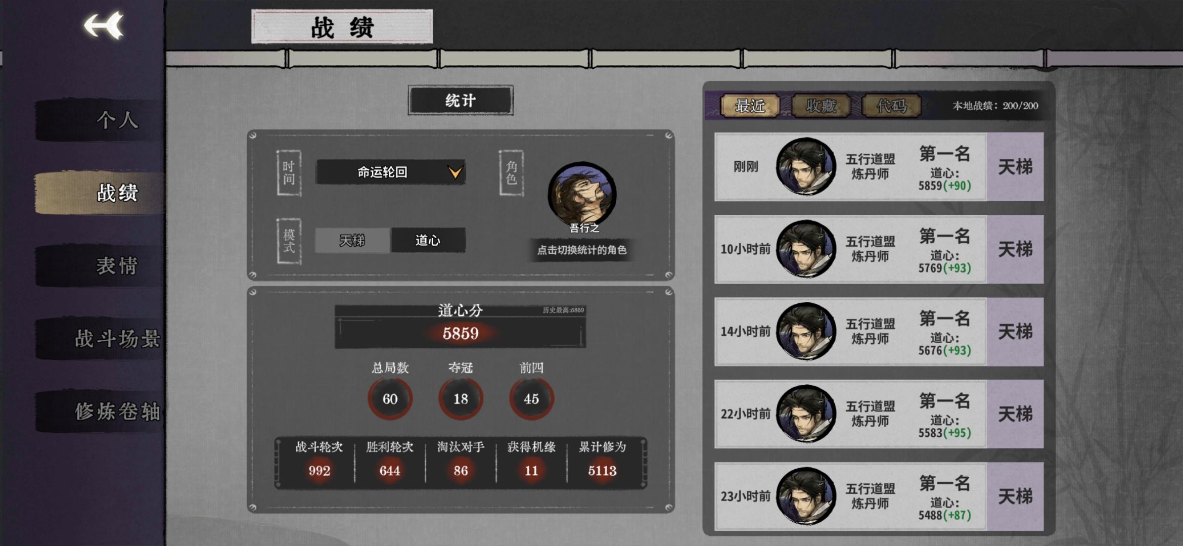 这才是强力角色吧，5k分，5连鸡