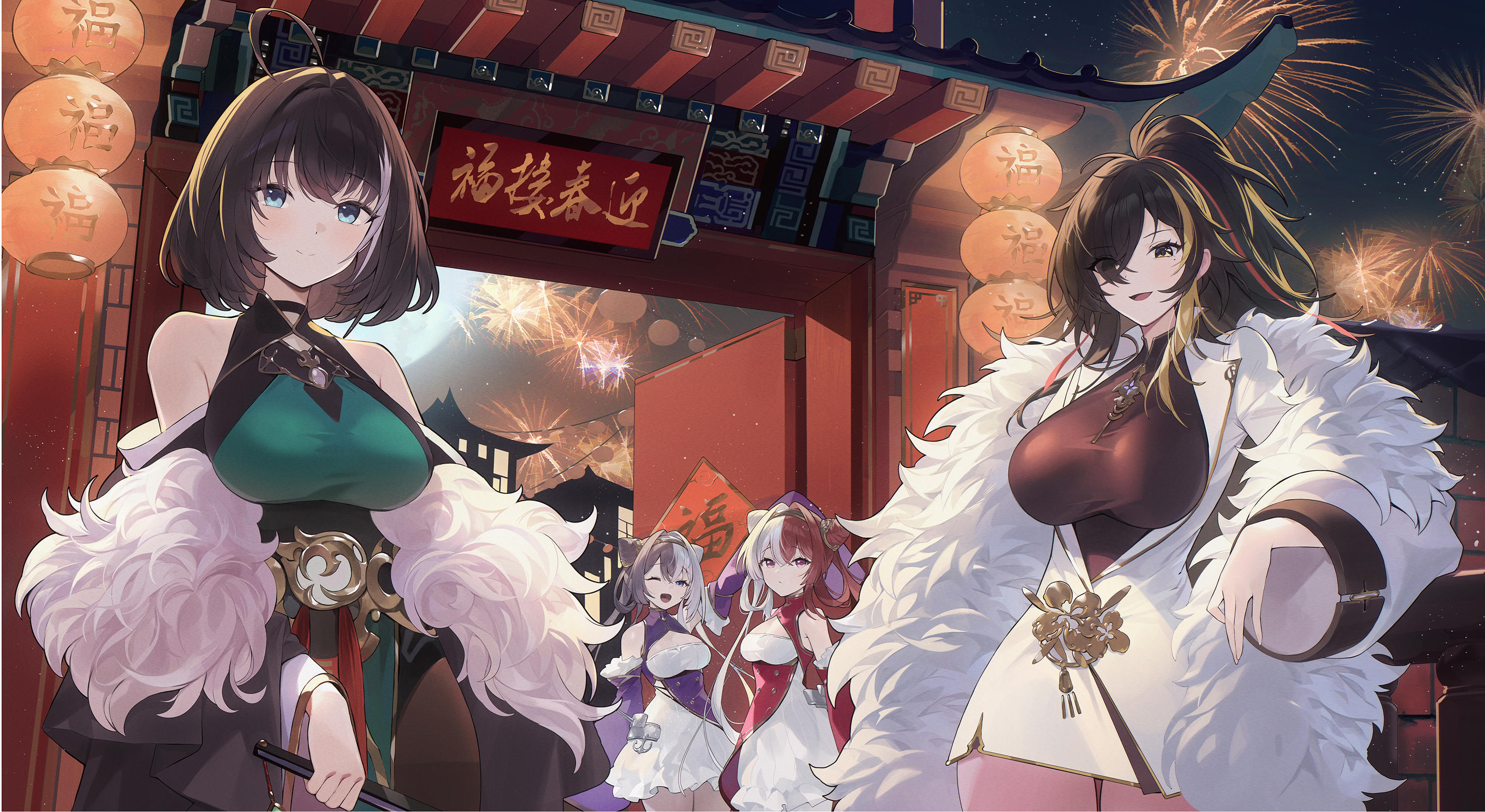 爆竹笙歌，新岁序开，
迎春接福，大吉大利！
指挥官，新年好呀~！