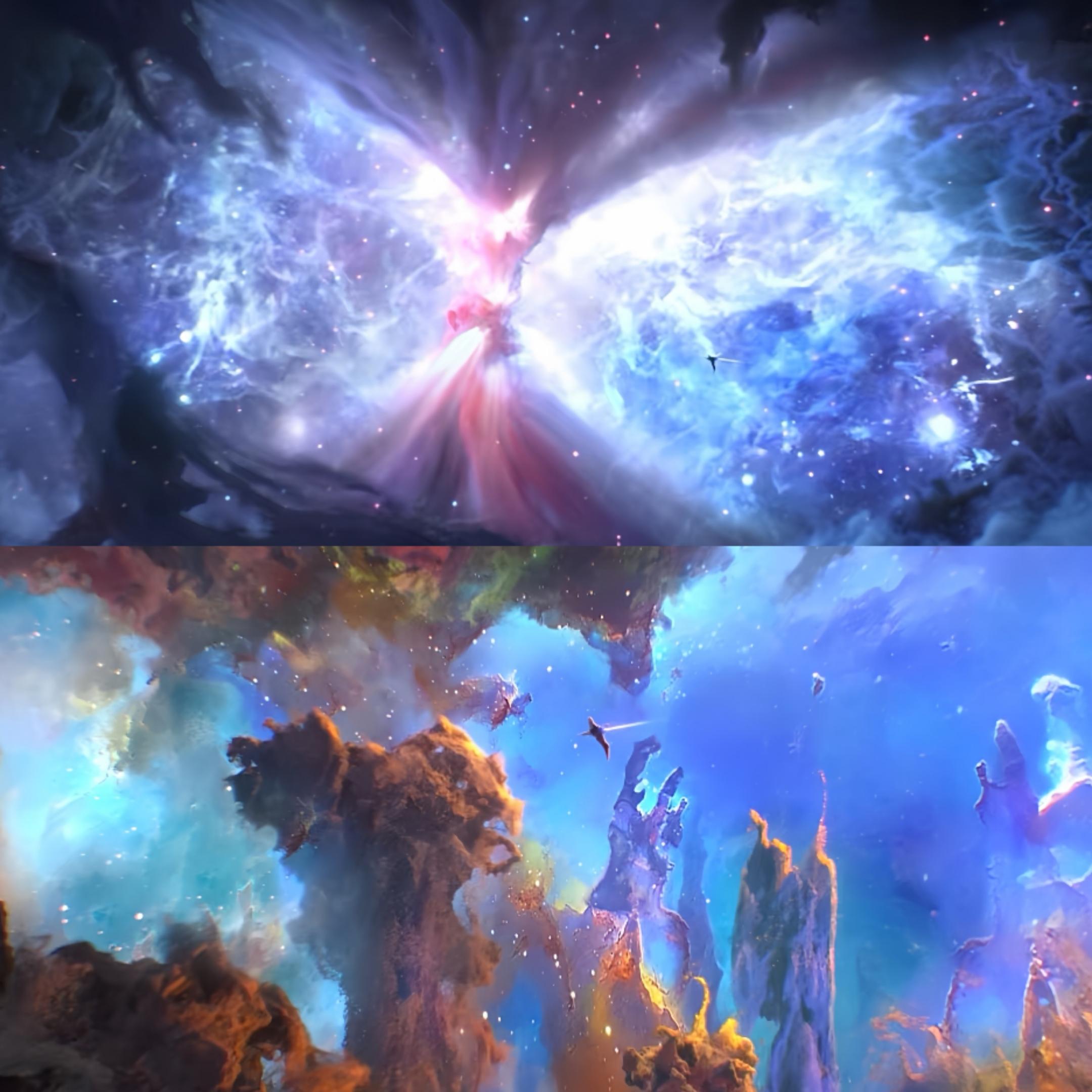 收集了pv出现的星际背景以及致敬的银翼杀手