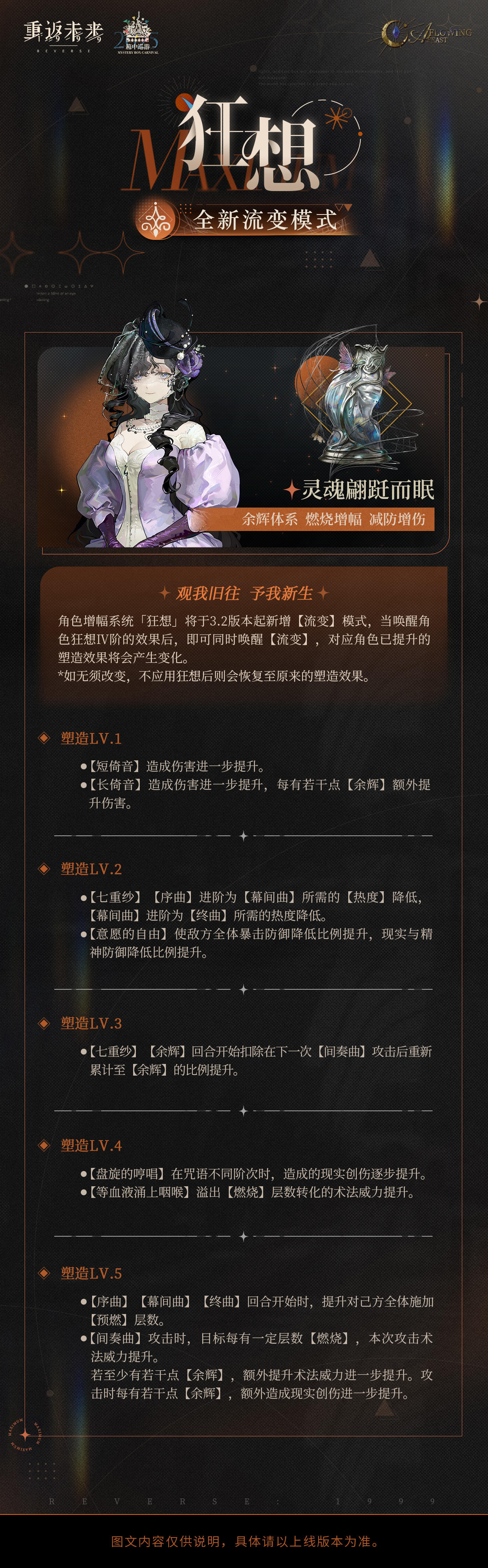 角色增幅系统「狂想」新增【流变】模式说明