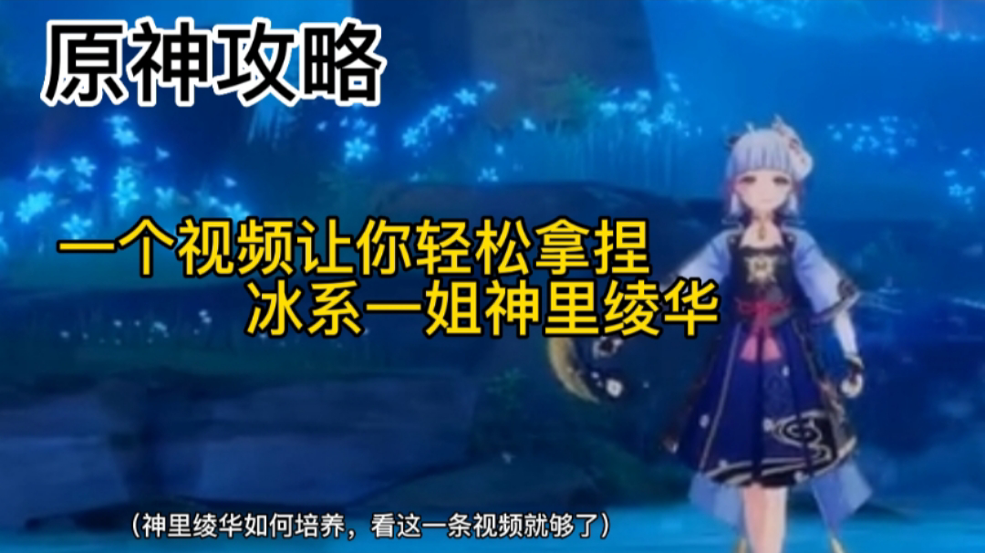原神攻略：一个视频让你拿捏神里绫华，神里绫华培养攻略！截图