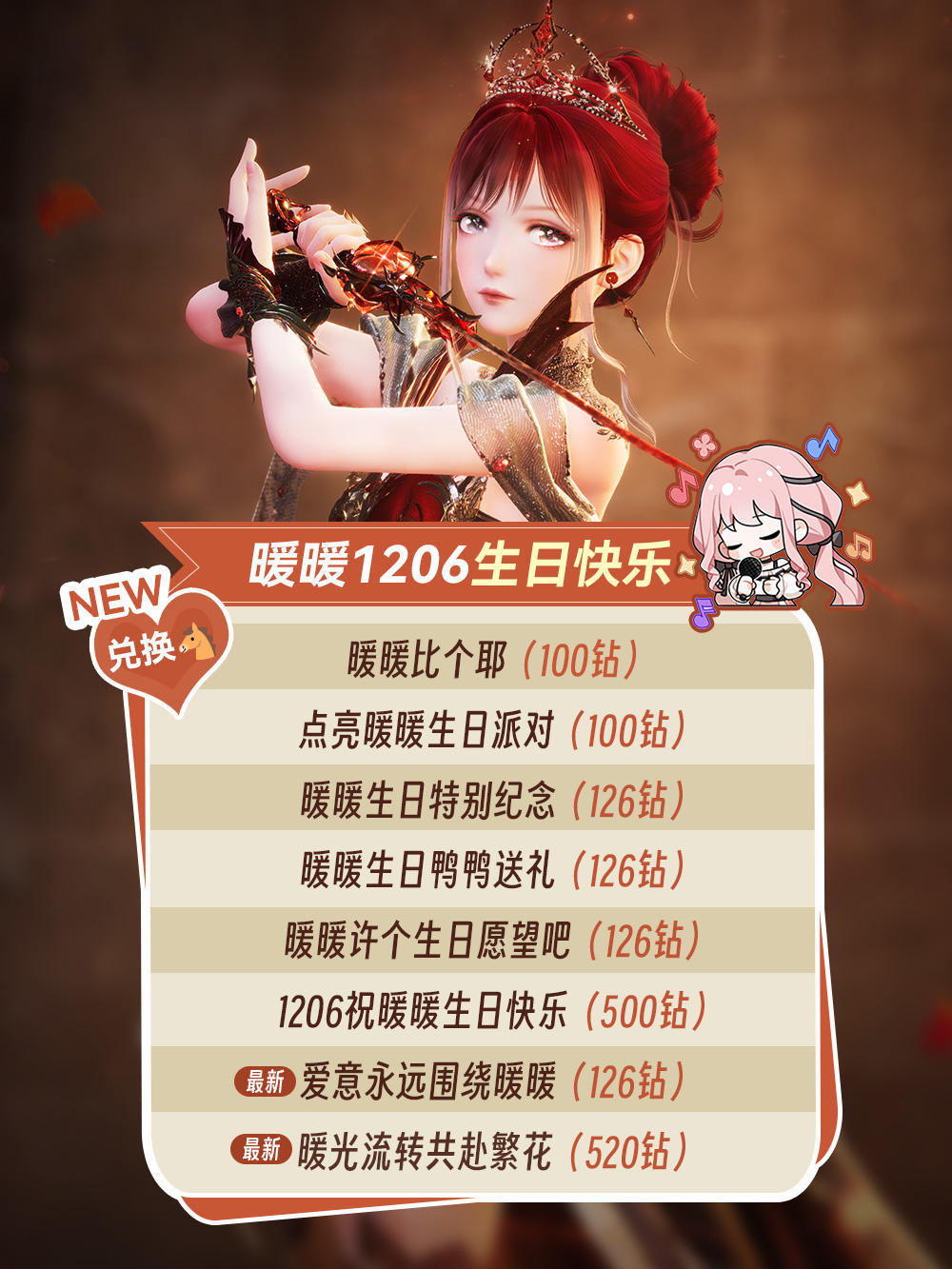 让我们一起谢谢暖暖宝宝！送来的超多钻石！