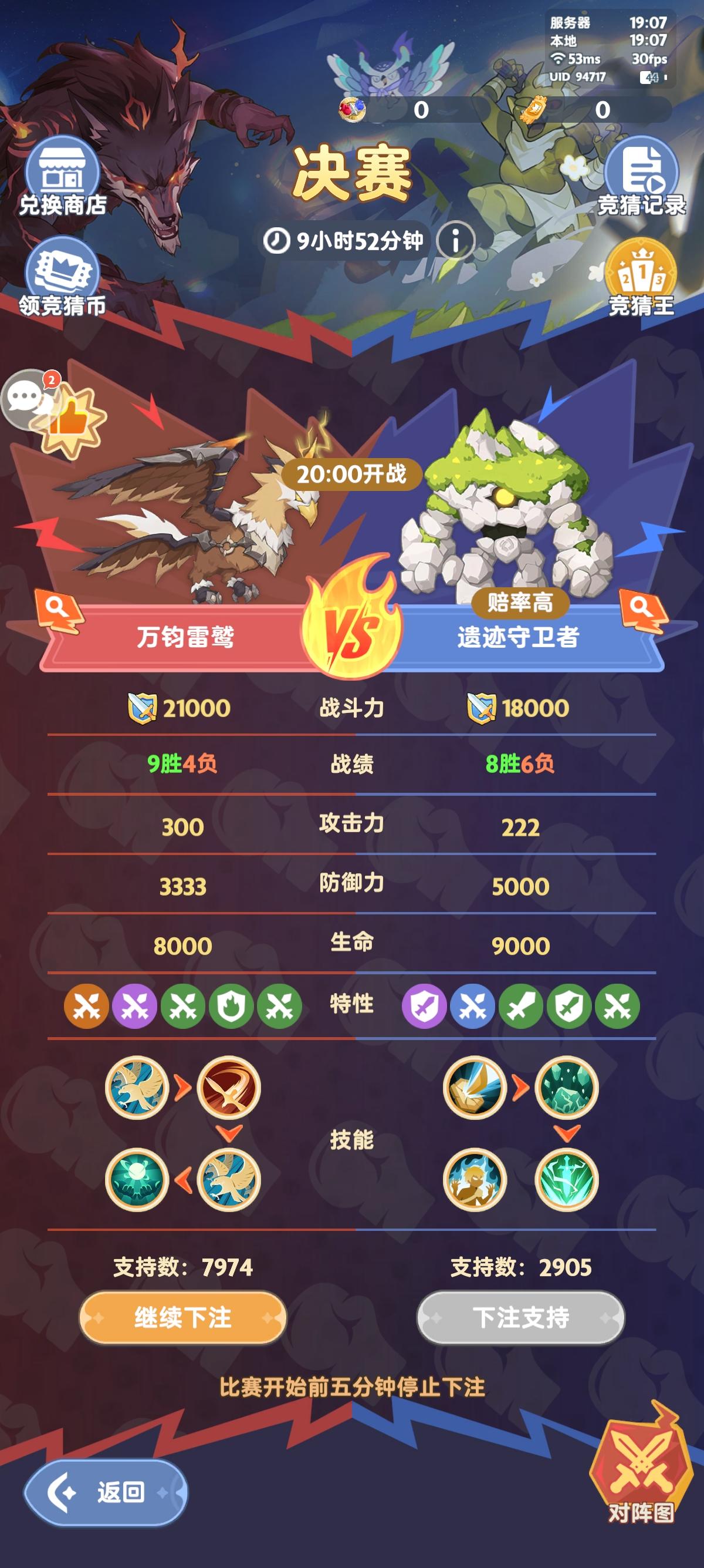 「魔物争霸#7」决赛-预测