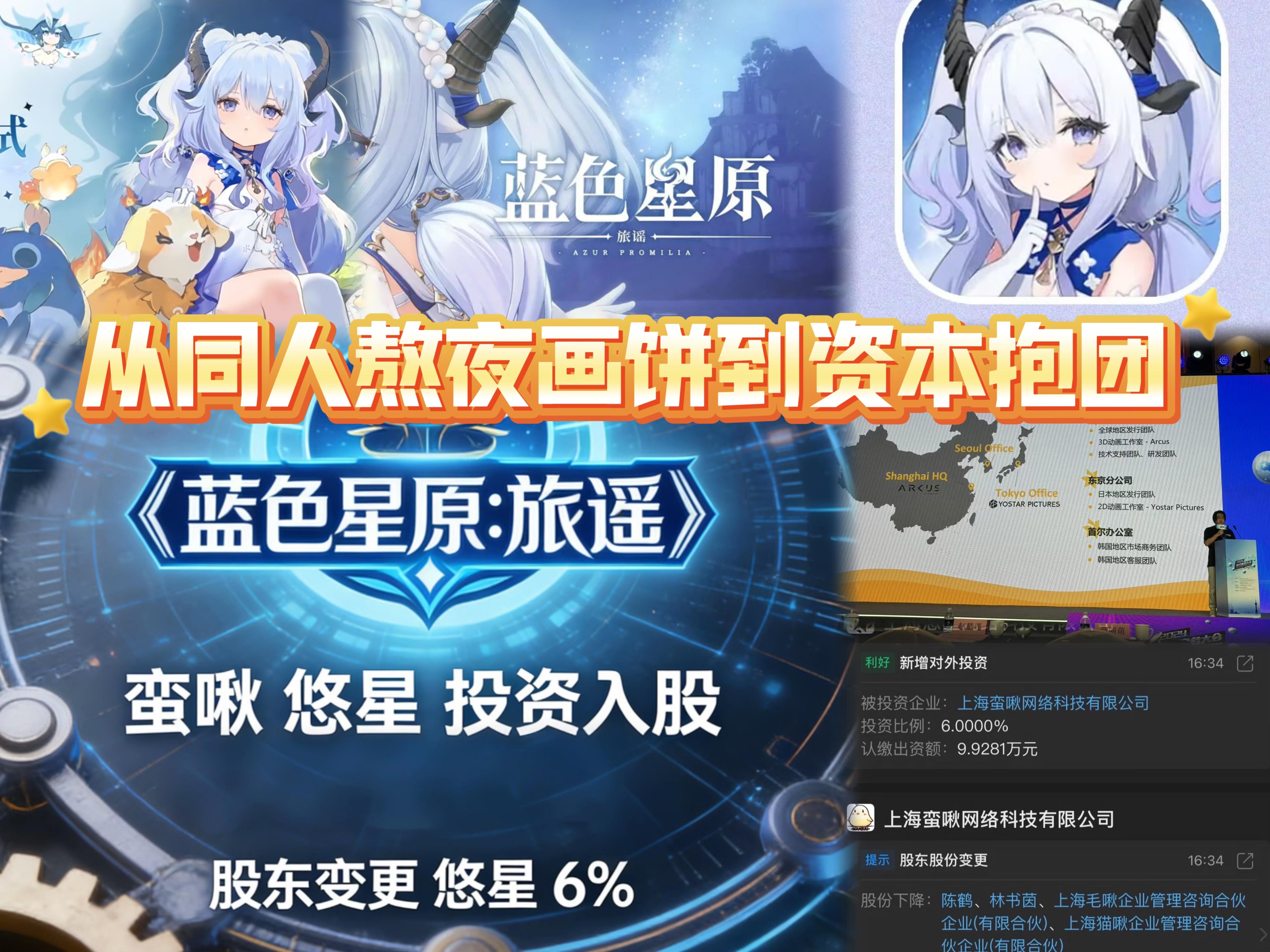 从同人熬夜画饼到资本抱团！蛮啾悠星鹰角把二次元情谊玩明白了