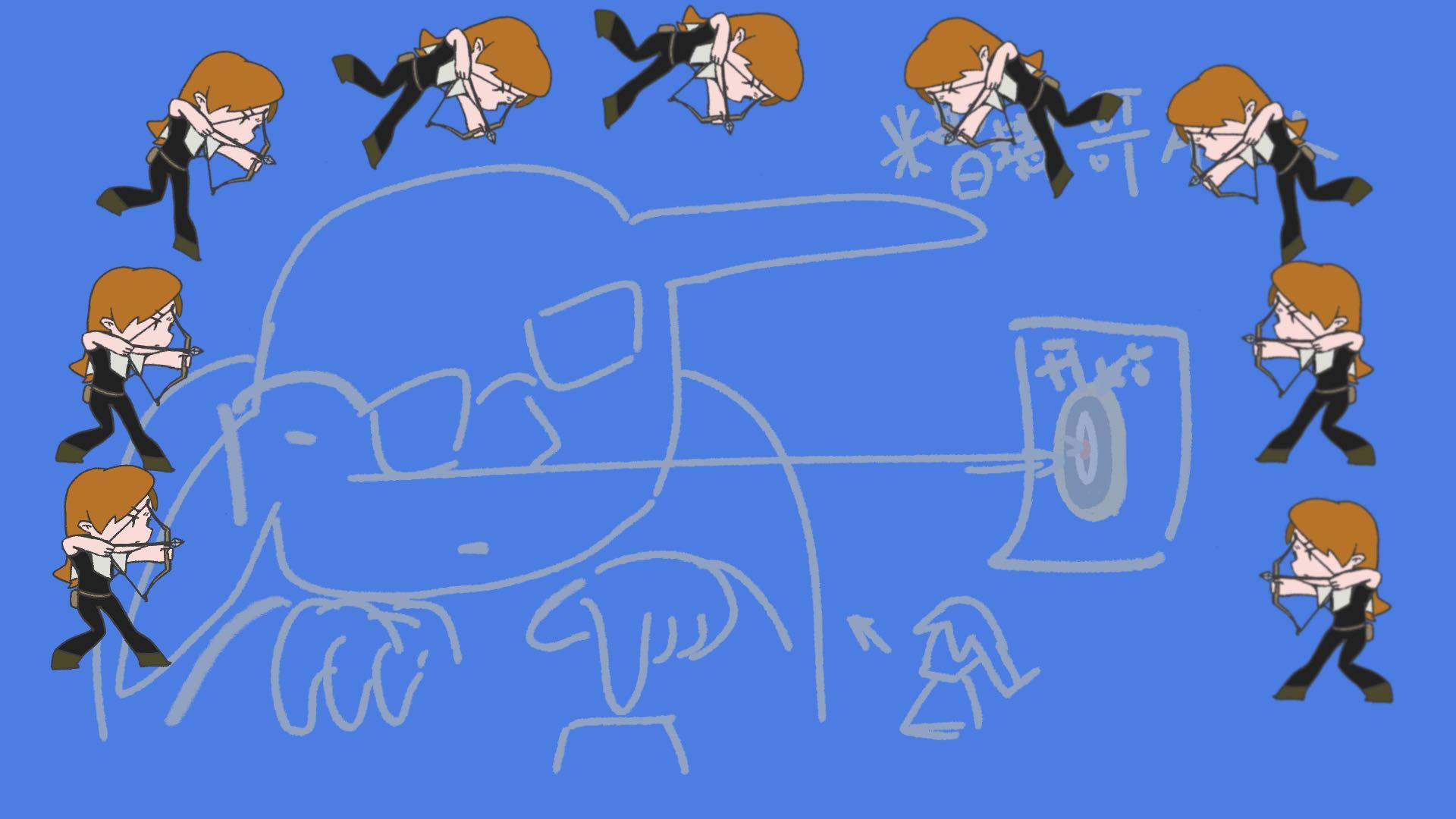 坏了，要被主角给乱箭射死了