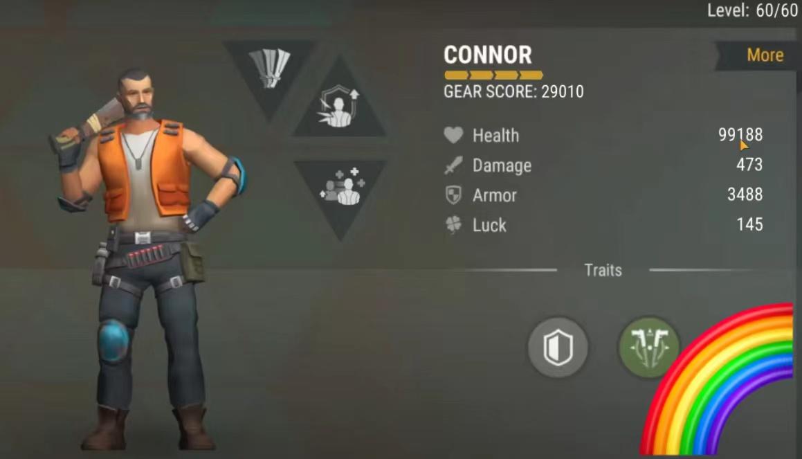 定居点雇佣兵默认的蓝、橙满级战力对比