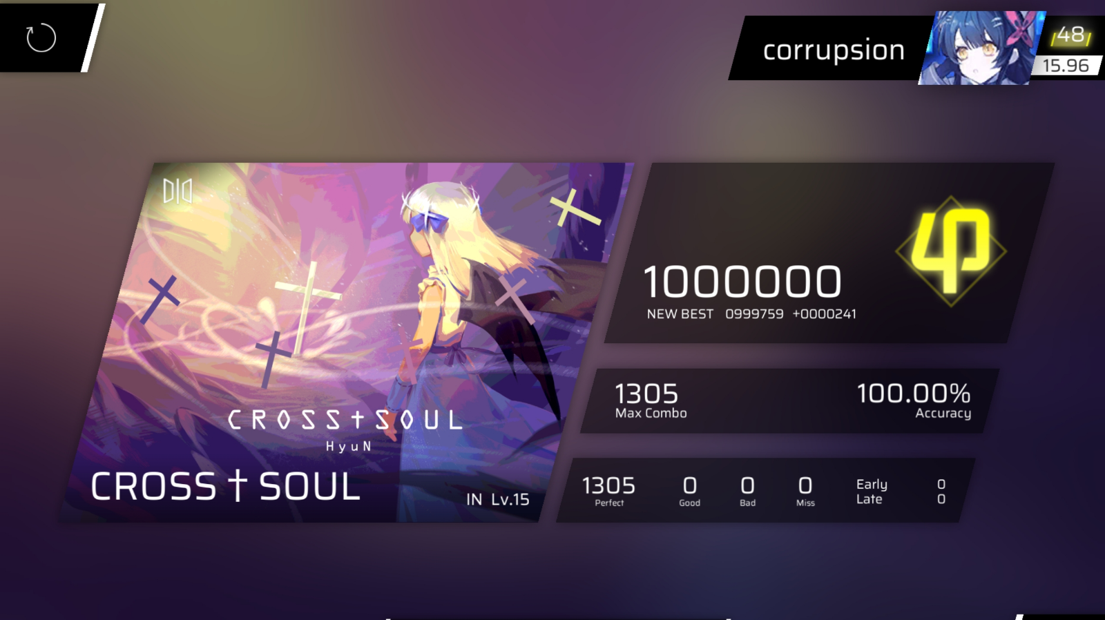 CROSS†SOUL IN15.9 ALL PERFECT!
