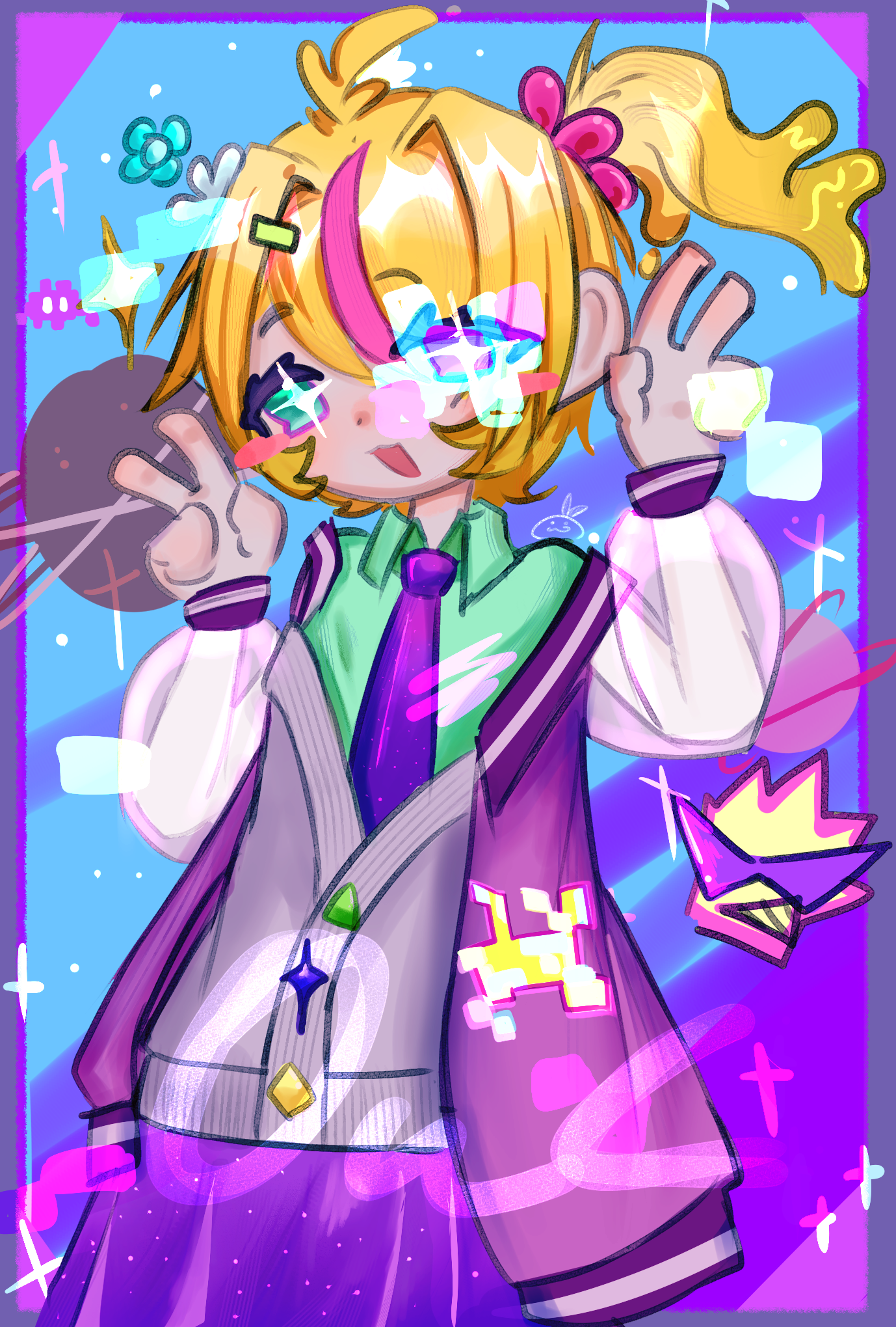 火花呀~( •̀ ω •́ )✧[]~(￣▽￣)~*