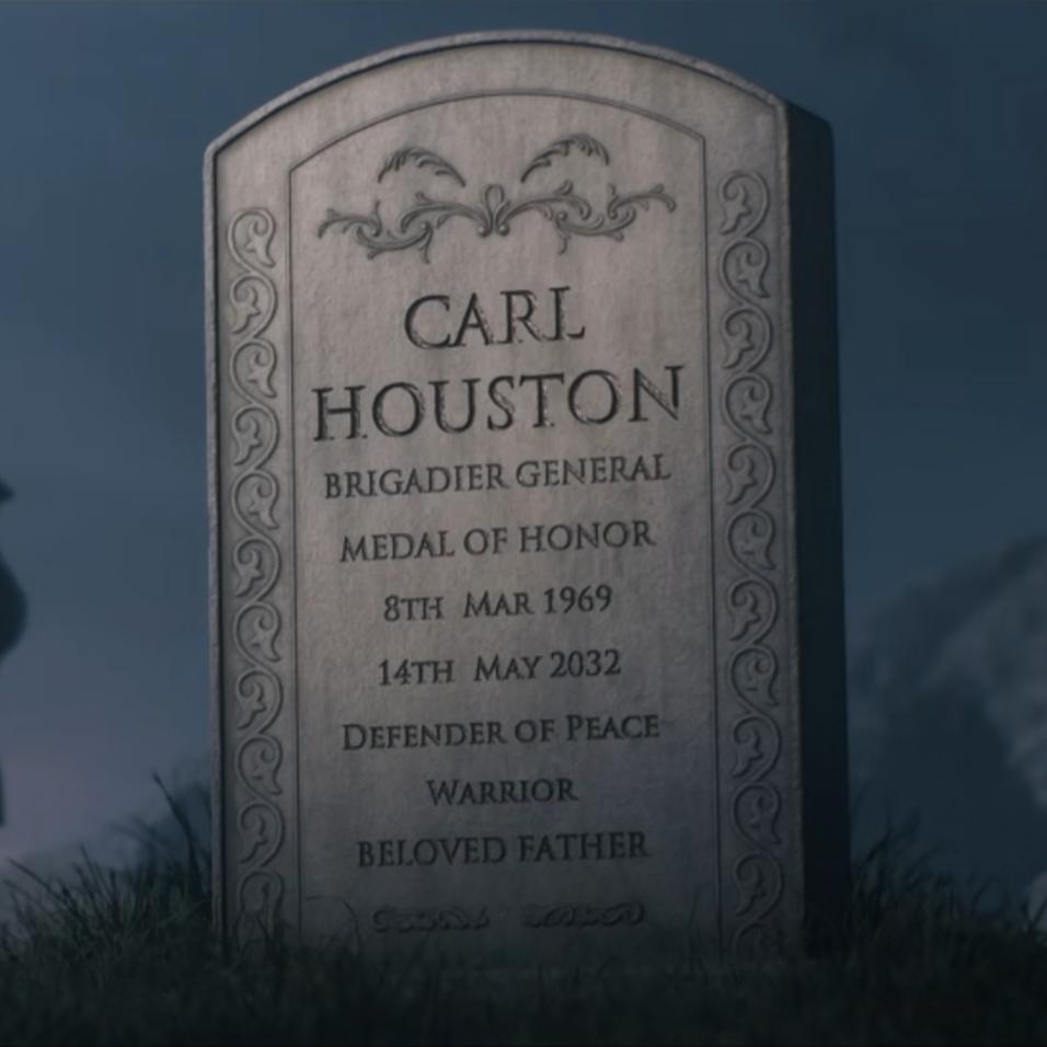 烈火赛季宣传片儿红狼父亲墓碑上都写了什么