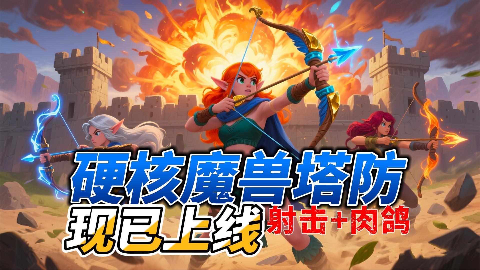 暗黑+兽人+塔防爽游启动！！酷炫走位秀操作，一局上头