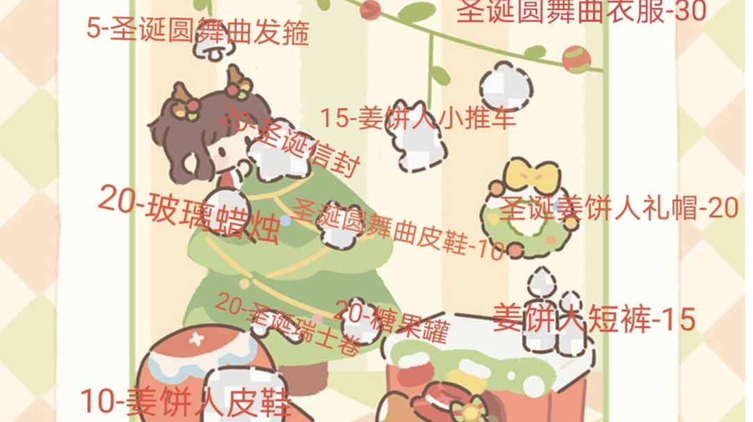 圣诞夜🎄物品兑换攻略（来源微博）