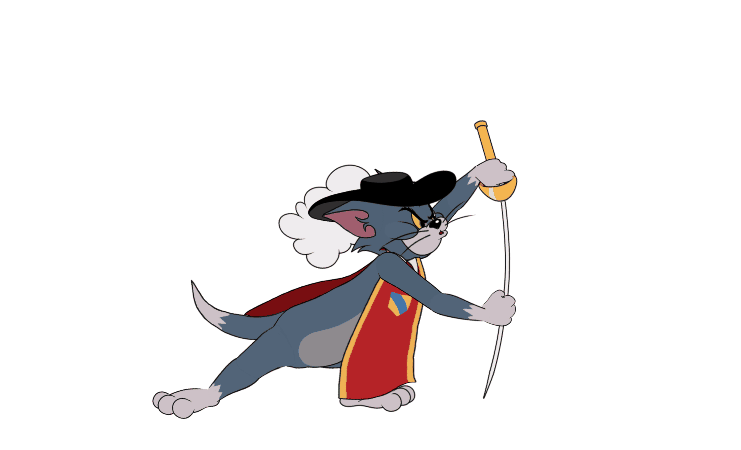 #猫和老鼠# #动作展示# 今天为小伙伴们带来的动作展示是——剑客汤姆。速度要快，动作要帅，还有谁的剑法能比剑客汤姆更潇洒呢？