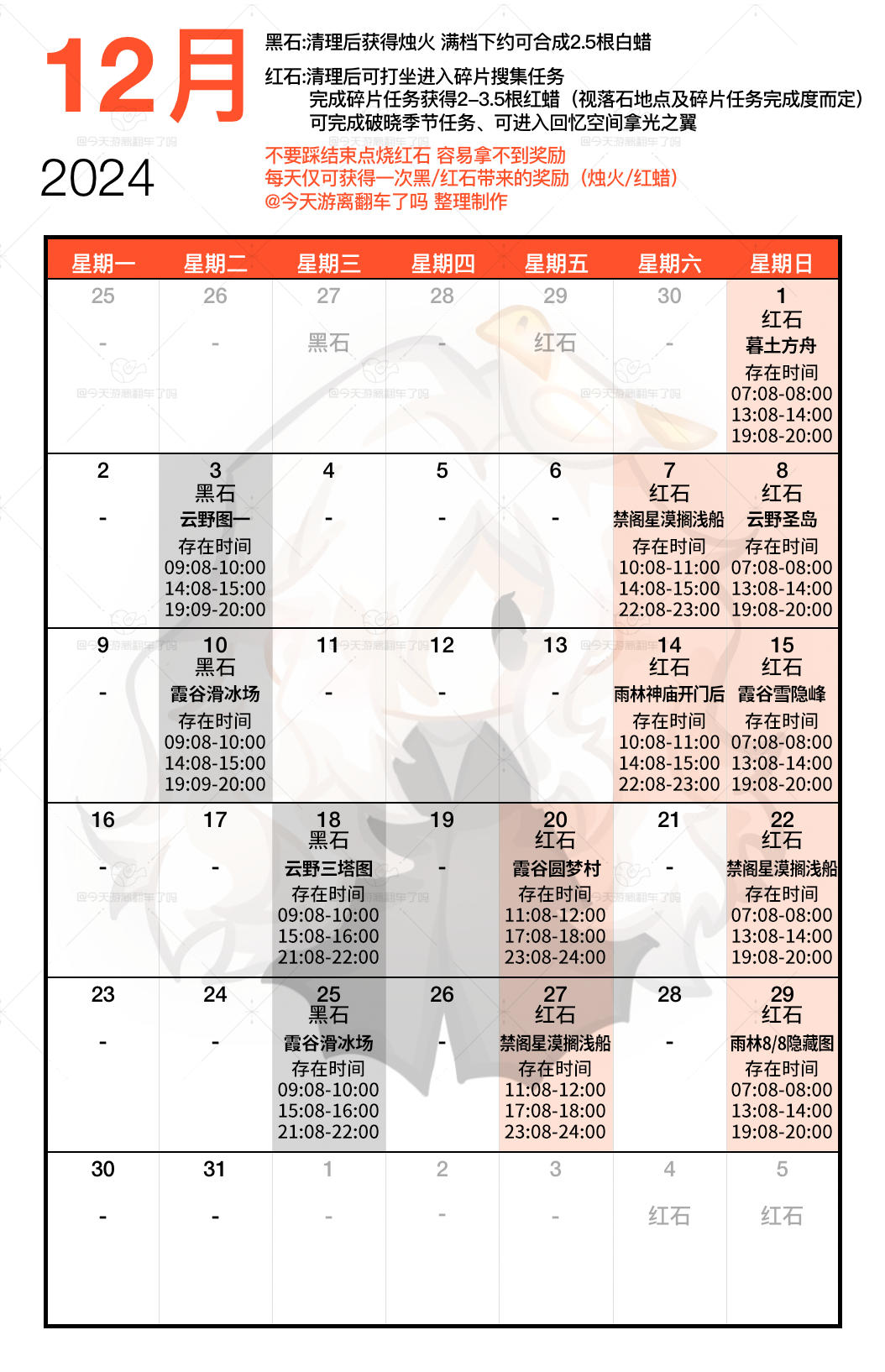 12月红石黑石位置