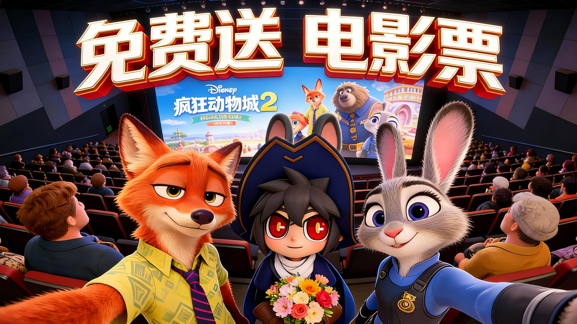【福利活动】🐰勇者测试现已开启！疯狂动物城2电影票免费送！🎫