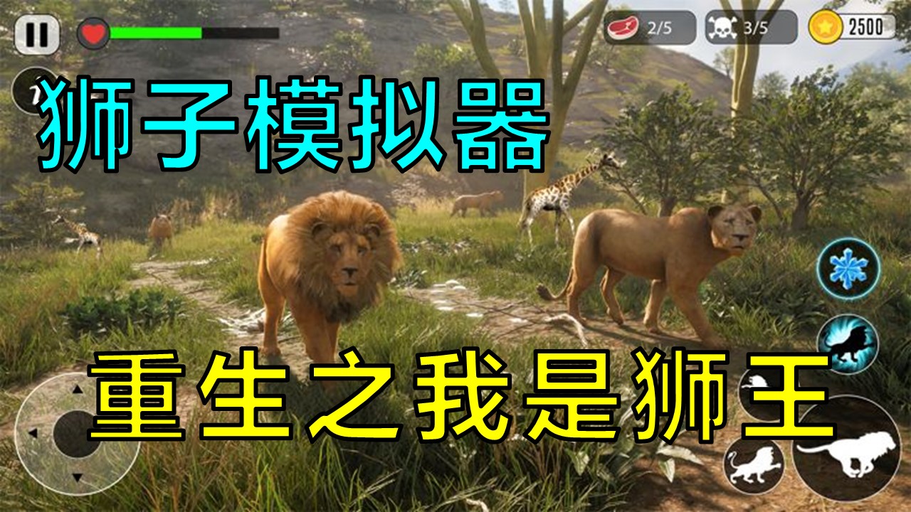 【狮子模拟器动物生存】重生之我是狮子王，带领族群狩猎整个大陆