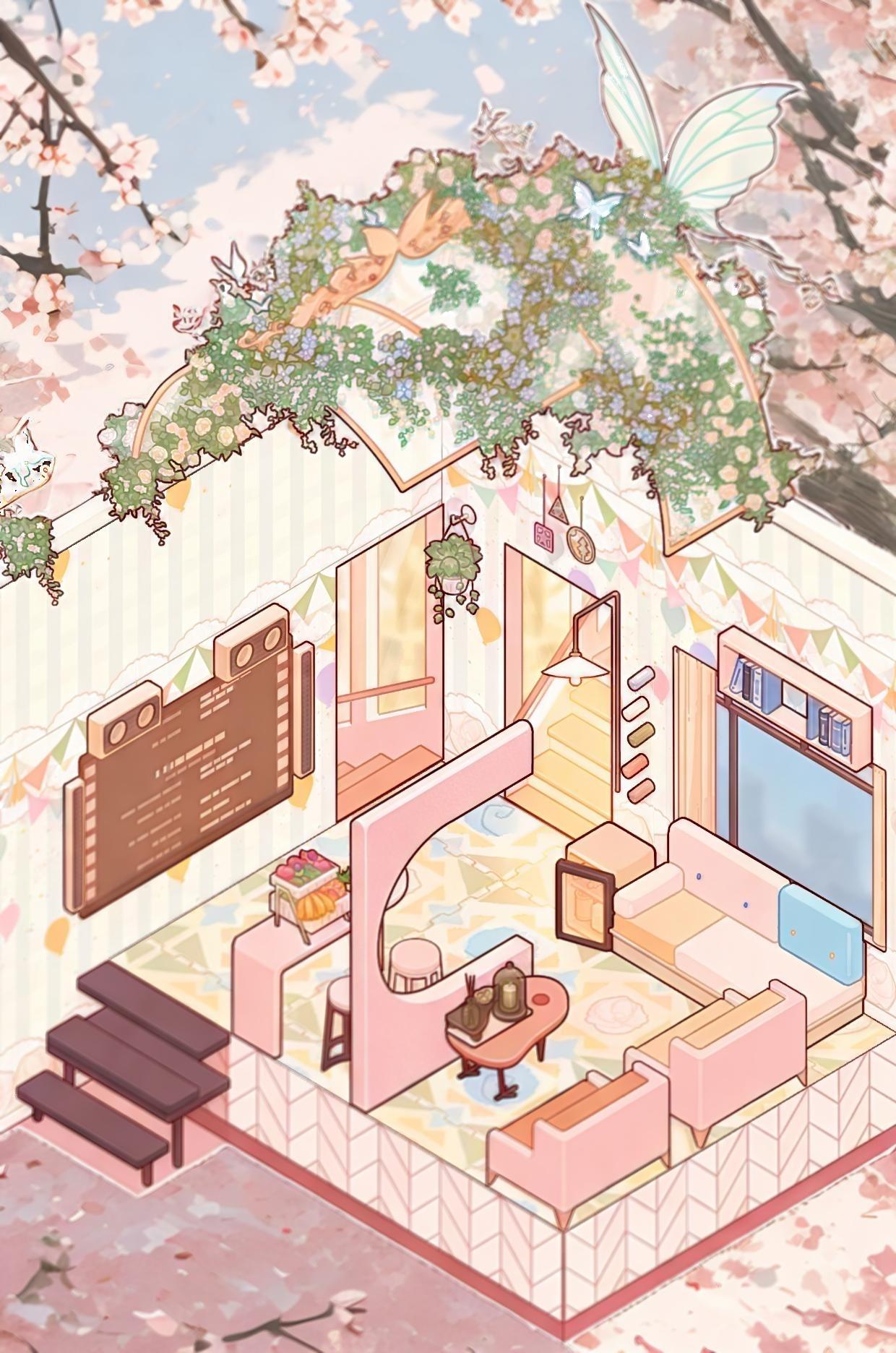 今日分享一个粉粉的客厅