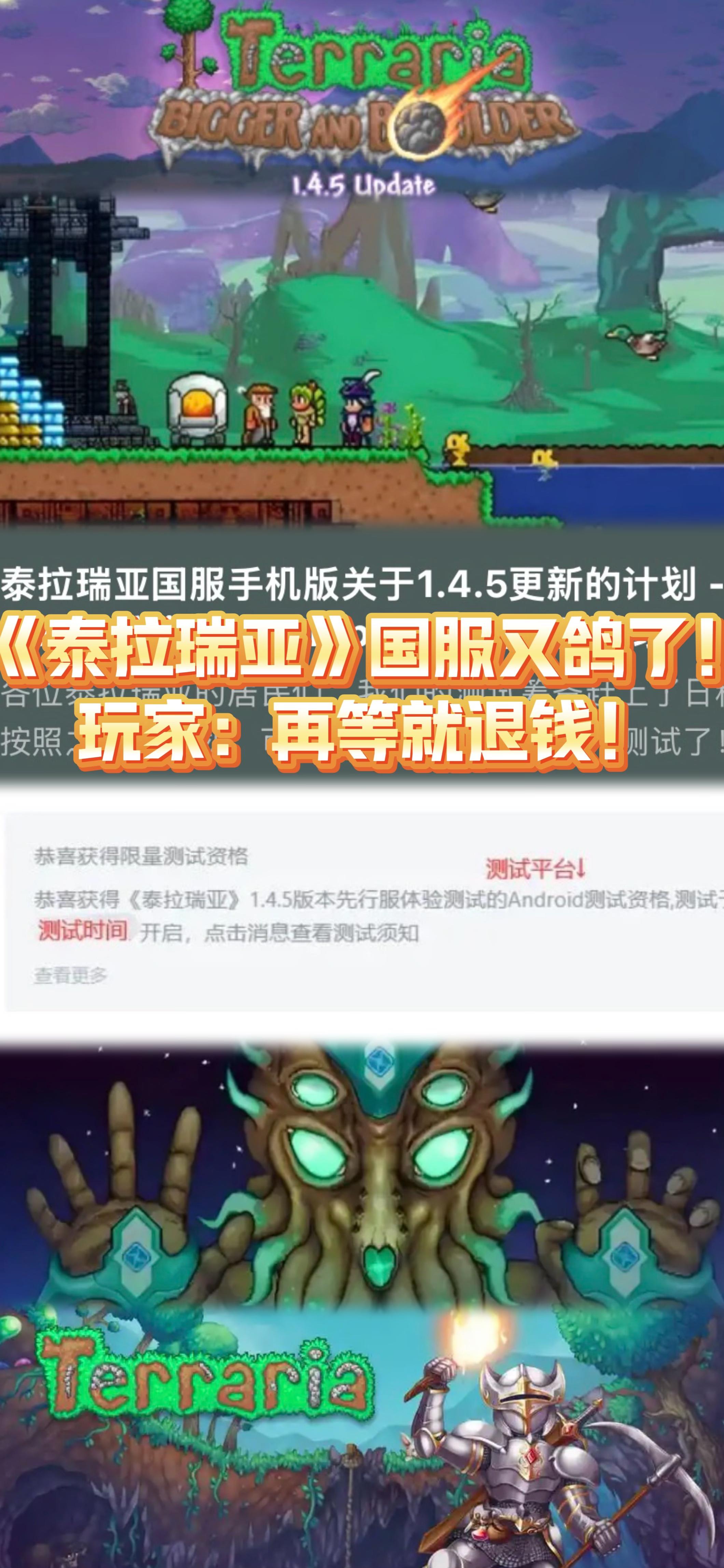 《泰拉瑞亚》国服又鸽了！审核+迁服+春节，玩家：再等就退钱！